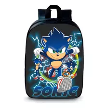 Mochila Infantil Creche Prezinho Sonic Joguinho Corrida Game