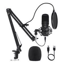 Microfono Condensador Condenser Profesional Estudio Bm2000 ! Color Negro