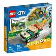 Missões De Resgate De Animais Selvagens 246 Peças 60353 Lego