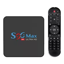 Smart Tv Box Android 10 4k Ultra Hd 4gb 64gb S96 Max Backup