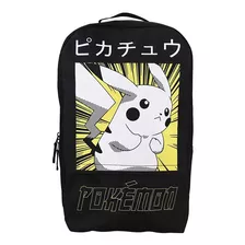 Mochila Pokemon Pikachu Nintendo Kanto Kanji Original Bioworld