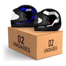 Combo 2 Capacete Fechado Automatico Sport Moto 788 Oferta