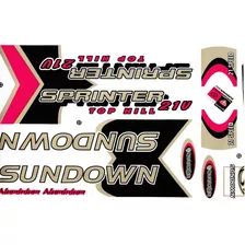 Adesivo Para Bike Sundown Sprinter Top Hill 21 V Aluminium