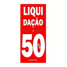 Adesivo Vitrine Liquidação 50% Pçs