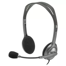 Fone De Ouvido Headset Prata Logitech