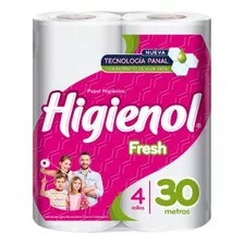 Higienol Papel Higienico Fresh Aloe 4 Rollos X 30 Mts.