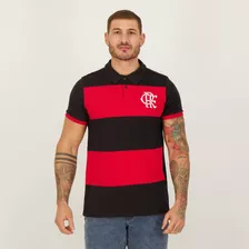Polo Flamengo Instructor Preta E Vermelha
