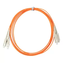 10 Pçs Cordão Óptico Duplex 2,5 Sc/sc Mm 62,5/125 Laranja