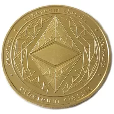 Moeda Ethereum Criptomoeda Física Para Colecionador Presente