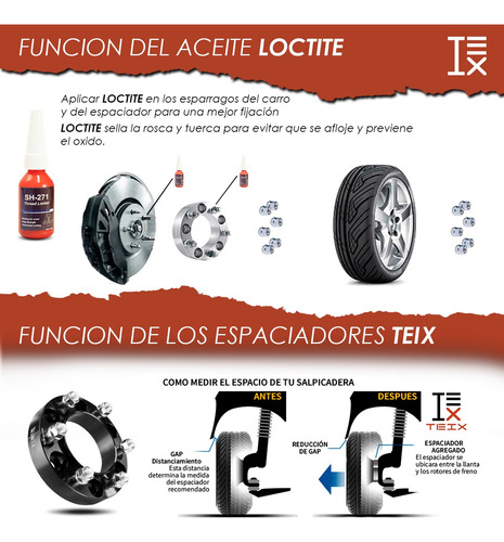 Kit Espaciadores 6x139.7 1.25 Toyota Fortuner 2022+ Teix Foto 7