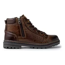 Botas Masculinas Coturno Couro Legítimo Vacanza Laroche 