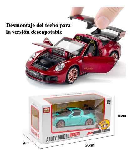 Porsche Targa 911 Miniatura Metal Autos Adornos Coleccin Foto 6