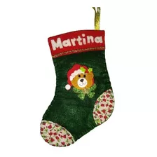 Hermosas Botas Navideñas Tela Pañolenci Personalizadas!