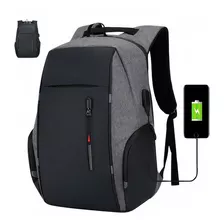 Mochila De Gran Capacidad Antirrobo Multifuncional Carga Usb