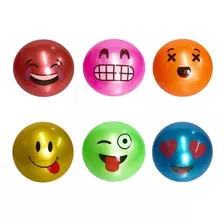 Bola De Plastico Emoticons Cores Sortidas - Kka405