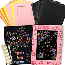 Kit Der Manualidades - Rainbow Scratch Art 80 Piece Set For 