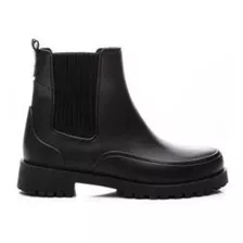 Bota De Cano Baixo Casual Feminina Preta Colcci