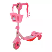 Patinete Infantil 3 Rodas Led Musical Menina