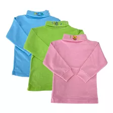 Pack 3 Camiseta Algodón Bebé Niño Niña 2-6 Colores