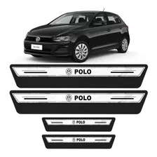 Soleira Protetor Porta Premium Novo Volks Polo 2018 Branco