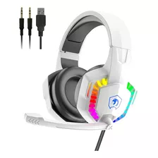 Auriculares Para Juegos Con Cable Con Retroiluminación Rainb