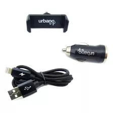 Kit Cargador 3 En 1, Urbano, Lightning, Para Auto