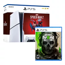 Consola Ps5 Slim Bundle Spiderman 2 + Cod Modern Warfare Ii