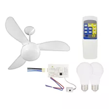 Ventilador De Teto Leve Controle Remoto Pw 5vel Kit Completo