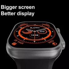 Smartwatch Reloj Inteligente Dt8 Ultra Oximetro Llamadas Color De La Caja Negro Color De La Malla Negro