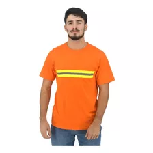 Camiseta O Remeras Con Reflectivo Naranja - Aiub