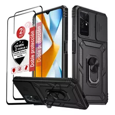 Funda Para Xiaomi Carcasa Protección Stand Shockproof+2mica