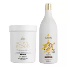 Kit Pó Descolorante Active Blond Blue + Ox 30 Vol Dyusar