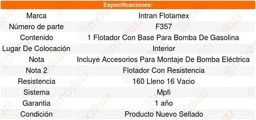 Base Bomba Gasolina Mercury Tracer 1.8l L4 91 A 93 Intran Foto 3