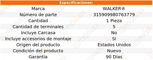 (1) Sensor Masa De Aire Lexus Gs300 3.0l 6 Cil 98/00 Walker Foto 5