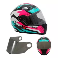 Capacete Fechado Moto Fw3 Modelo Gtn E Viseira Fumê