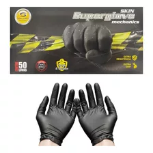 Caixa 50 Unidades Luva Segurança Nitrilica Sm Pó Super Glove