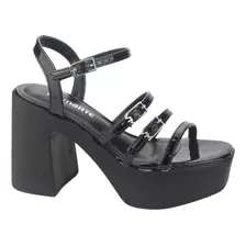 Sandalia Via Marte Mujer 23-11103 V Preto Casual