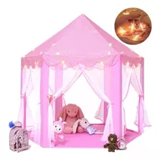 Tenda Rosa Princesa Ou Príncipe Tipo Castelo + Luz De Led!!!