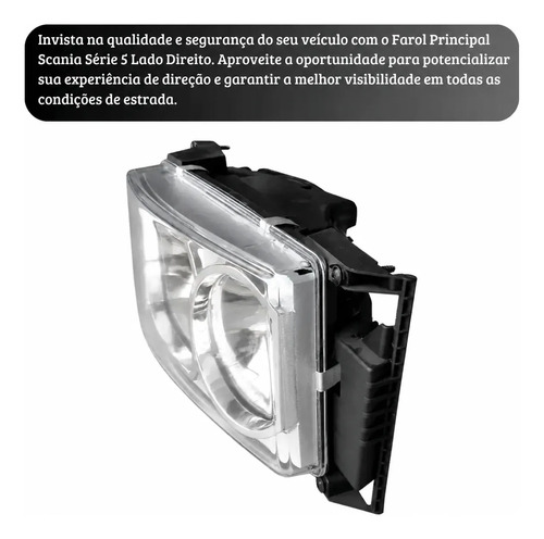 Farol Principal Scania Série 5 Lado Direito — foto 3