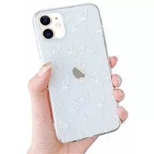 Funda Compatible Con iPhone 12 Pro Max Mariposas Blancas