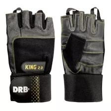 Guantes Gym Cuero Entrenamiento Pesas Fitness Drb King 2.0