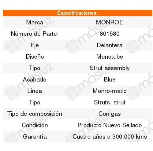 2 Amortiguadores Delanteros Monro-matic Dodge Neon 00-05 Foto 2