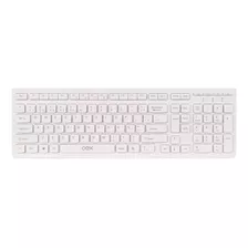 Teclado Usb Ergonômico Notebook E Pc Oex Tc300 Branco