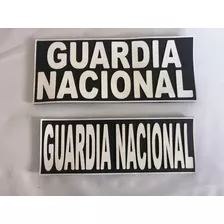  Insignias Para Chaleco Delantero Y Trasero Guardia Naconal