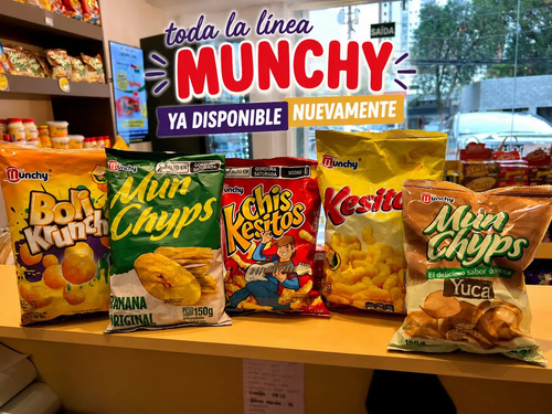 Kit 5 Salgadinhos Munchy Mix Sabores Variados