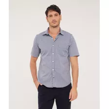 Camisa Hombre Patprimo M/c Azul Algodón 44012905-51