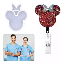 Molde De Silicón Mickey Y Minnie Mouse Para Resina