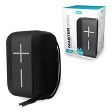 Caixa De Som Bluetooth Portátil Kimaster K400-preta C/ Cinza