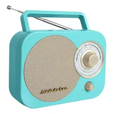 Radio Amfm Transportable Studebaker Radio En Color Cerceta T