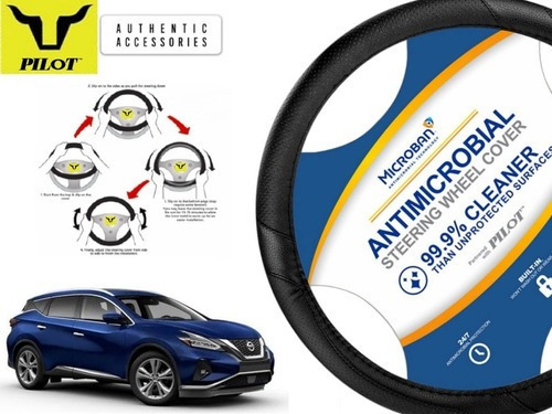 Funda Cubrevolante Negro Antimicrobial Nissan Murano 2018 Foto 2